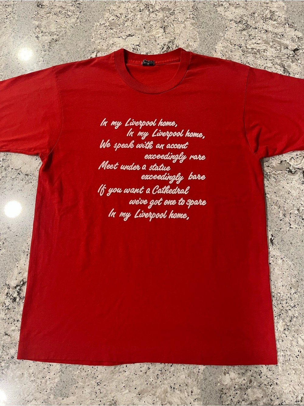 Vintage 80s Liverpool “Scouser Chant” Tee